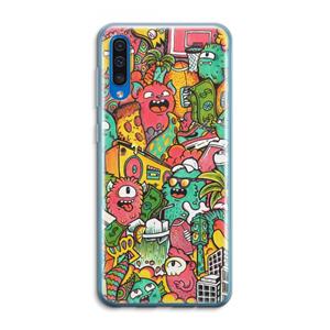 CaseCompany Vexx City: Samsung Galaxy A50 Transparant Hoesje