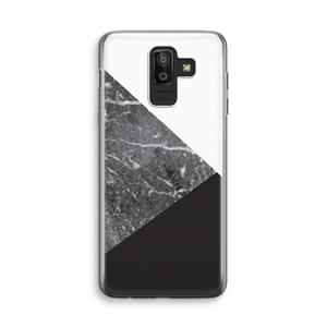 CaseCompany Combinatie marmer: Samsung Galaxy J8 (2018) Transparant Hoesje