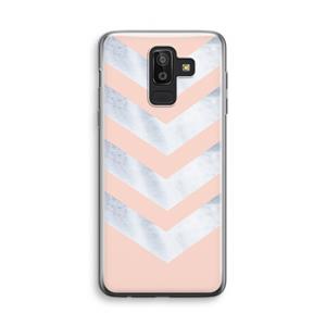 CaseCompany Marmeren pijlen: Samsung Galaxy J8 (2018) Transparant Hoesje