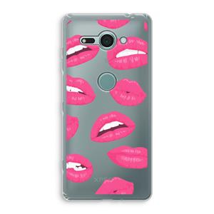 CaseCompany Bite my lip: Sony Xperia XZ2 Compact Transparant Hoesje