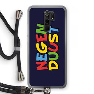 CaseCompany 90's One: Xiaomi Redmi 9 Transparant Hoesje met koord