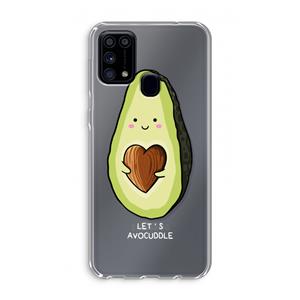 CaseCompany Avocuddle: Samsung Galaxy M31 Transparant Hoesje