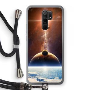 CaseCompany Omicron 2019: Xiaomi Redmi 9 Transparant Hoesje met koord