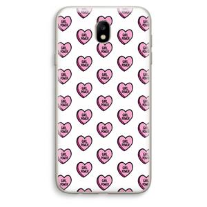 CaseCompany GIRL POWER: Samsung Galaxy J7 (2017) Transparant Hoesje