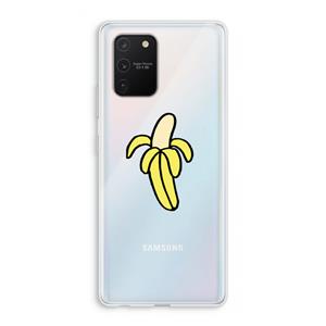 CaseCompany Banana: Samsung Galaxy S10 Lite Transparant Hoesje