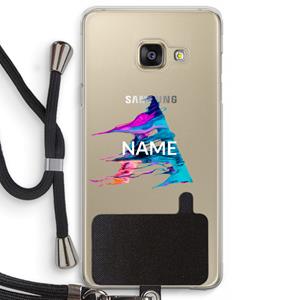 CaseCompany Abstract Spectrum: Samsung Galaxy A3 (2016) Transparant Hoesje met koord