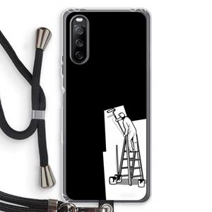 CaseCompany Musketon Painter: Sony Sony Xperia 10 III Transparant Hoesje met koord