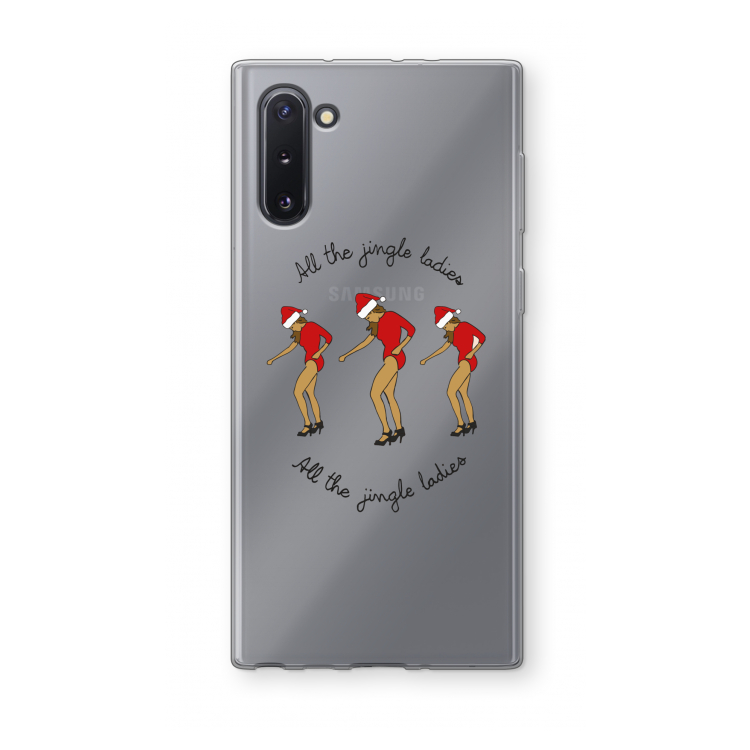 CaseCompany Jingle Ladies: Samsung Galaxy Note 10 Transparant Hoesje