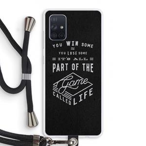 CaseCompany Life: Samsung Galaxy A71 Transparant Hoesje met koord