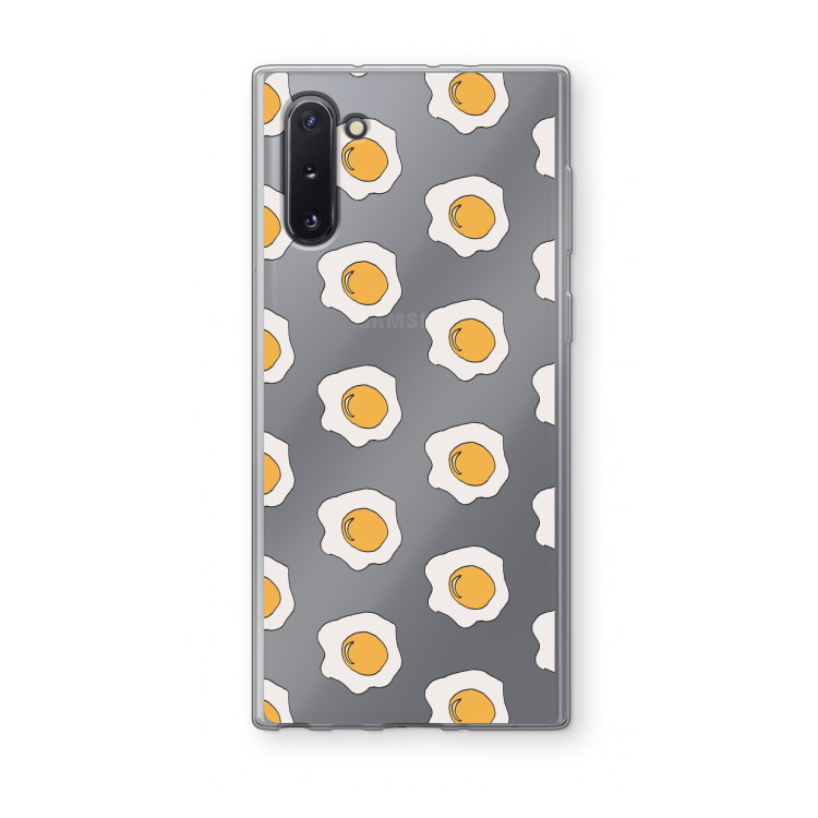 CaseCompany Bacon to my eggs #1: Samsung Galaxy Note 10 Transparant Hoesje