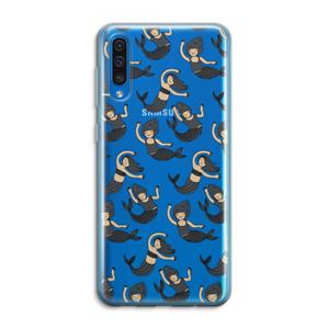 CaseCompany Zeemeermin: Samsung Galaxy A50 Transparant Hoesje