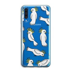 CaseCompany Papegaai: Samsung Galaxy A50 Transparant Hoesje