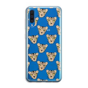 CaseCompany Tijger: Samsung Galaxy A50 Transparant Hoesje