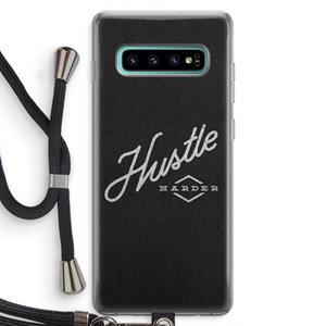 CaseCompany Hustle: Samsung Galaxy S10 Plus Transparant Hoesje met koord
