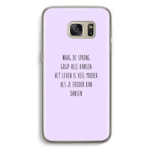 CaseCompany Sprong: Samsung Galaxy S7 Transparant Hoesje