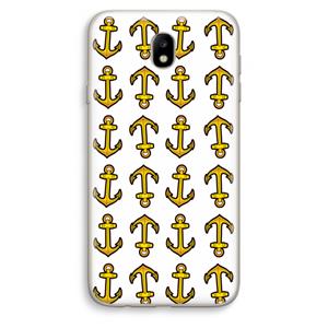 CaseCompany Musketon Anchor: Samsung Galaxy J7 (2017) Transparant Hoesje