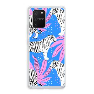 CaseCompany Tijger: Samsung Galaxy S10 Lite Transparant Hoesje