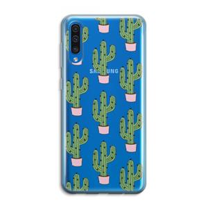 CaseCompany Cactus Lover: Samsung Galaxy A50 Transparant Hoesje