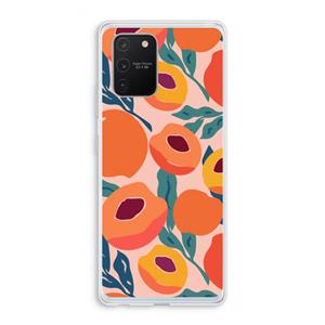 CaseCompany Perzik: Samsung Galaxy S10 Lite Transparant Hoesje