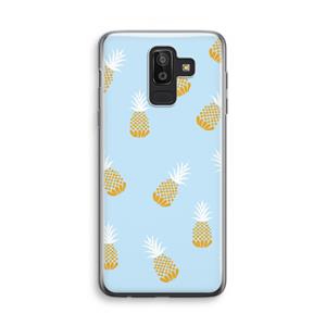 CaseCompany Ananasjes: Samsung Galaxy J8 (2018) Transparant Hoesje