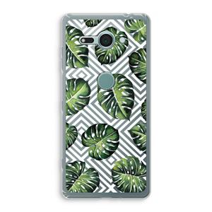 CaseCompany Geometrische jungle: Sony Xperia XZ2 Compact Transparant Hoesje