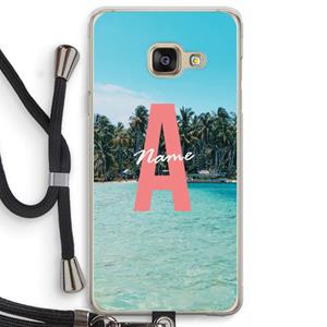 CaseCompany Pacific Dream: Samsung Galaxy A3 (2016) Transparant Hoesje met koord