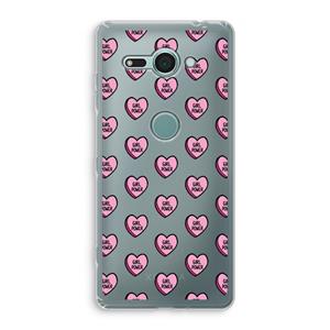 CaseCompany GIRL POWER: Sony Xperia XZ2 Compact Transparant Hoesje