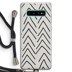 CaseCompany Marrakech Arrows: Samsung Galaxy S10 Plus Transparant Hoesje met koord