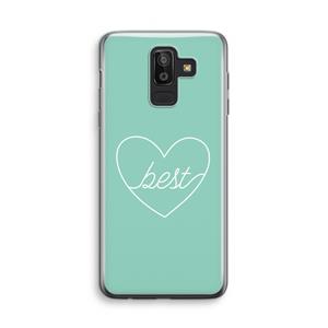 CaseCompany Best heart pastel: Samsung Galaxy J8 (2018) Transparant Hoesje