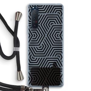 CaseCompany Magic pattern: Sony Xperia 5 II Transparant Hoesje met koord