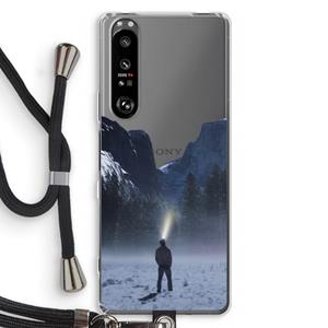 CaseCompany Wanderlust: Sony Xperia 1 III Transparant Hoesje met koord