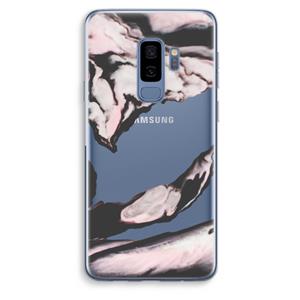 CaseCompany Roze stroom: Samsung Galaxy S9 Plus Transparant Hoesje