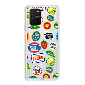 CaseCompany Fruitsticker: Samsung Galaxy S10 Lite Transparant Hoesje