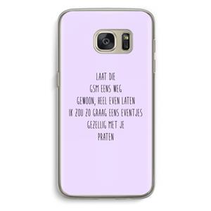 CaseCompany GSM: Samsung Galaxy S7 Transparant Hoesje
