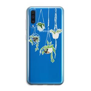 CaseCompany Hang In There: Samsung Galaxy A50 Transparant Hoesje