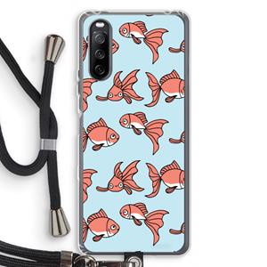 CaseCompany Blub: Sony Sony Xperia 10 III Transparant Hoesje met koord