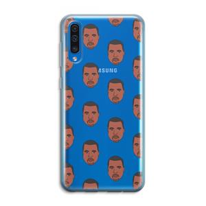CaseCompany Kanye Call Me℃: Samsung Galaxy A50 Transparant Hoesje
