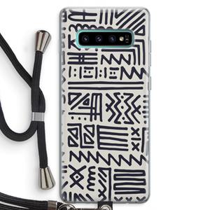 CaseCompany Marrakech print: Samsung Galaxy S10 Plus Transparant Hoesje met koord