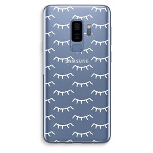 CaseCompany Wimpers: Samsung Galaxy S9 Plus Transparant Hoesje