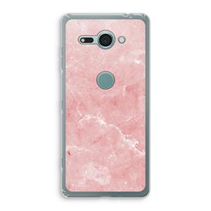 CaseCompany Roze marmer: Sony Xperia XZ2 Compact Transparant Hoesje