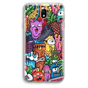 CaseCompany Vexx Mixtape: Samsung Galaxy J7 (2017) Transparant Hoesje