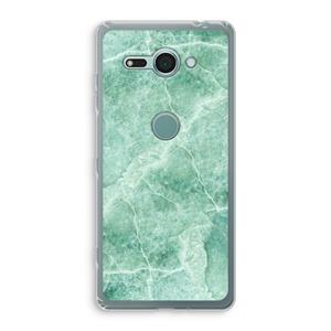 CaseCompany Groen marmer: Sony Xperia XZ2 Compact Transparant Hoesje