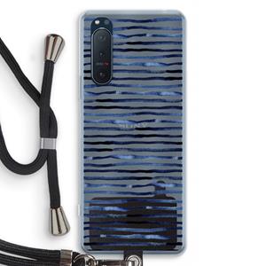 CaseCompany Verrassende lijnen: Sony Xperia 5 II Transparant Hoesje met koord