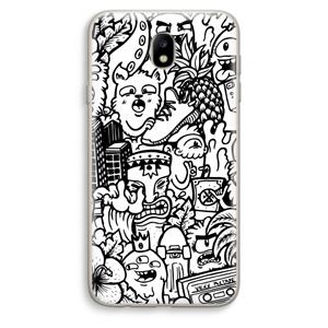 CaseCompany Vexx Mixtape #2: Samsung Galaxy J7 (2017) Transparant Hoesje