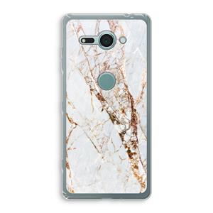 CaseCompany Goud marmer: Sony Xperia XZ2 Compact Transparant Hoesje