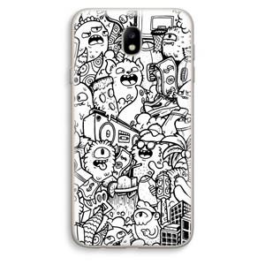 CaseCompany Vexx City #2: Samsung Galaxy J7 (2017) Transparant Hoesje