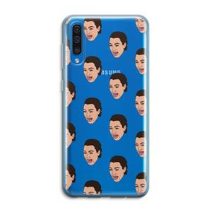 CaseCompany Ugly Cry Call: Samsung Galaxy A50 Transparant Hoesje