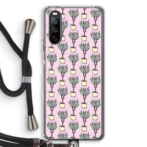 CaseCompany Boompje: Sony Sony Xperia 10 III Transparant Hoesje met koord