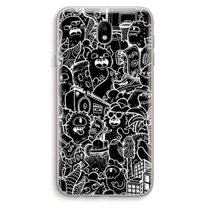 CaseCompany Vexx Black City : Samsung Galaxy J7 (2017) Transparant Hoesje