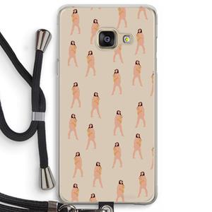 CaseCompany You're so golden: Samsung Galaxy A3 (2016) Transparant Hoesje met koord